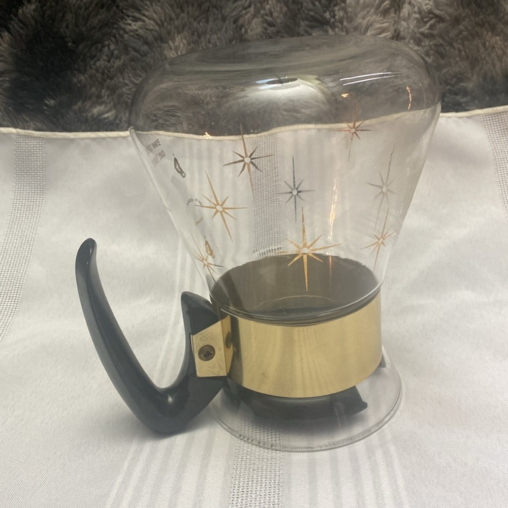 Mid Century Modern "Corning " atomic starburst glass carafe - Picture 5 of 16